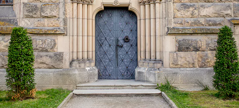 Traditional Double Front Doors in Midway, FL